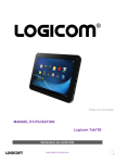 MANUEL D`UTILISATION Logicom Tab750