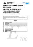 Guide d`installation FR-E700-SC
