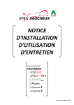 notice d`installation d`utilisation d`entretien