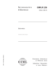 OIML R 126 (F), Edition 1998 - Organisation Internationale de
