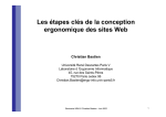 Les étapes clés de la conception ergonomique des sites Web