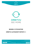 manuel d`utilisation orbitvu alphashot editor v.1 - KELVIN