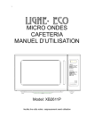 notice four micro ondes one touch