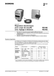 Régulateur électronique pour corps de chauffe REH90 avec réglage