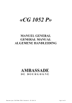 &laquo;CG 1052 P&raquo; - Ambassade de Bourgogne