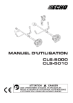 MANUEL D`UTILISATION CLS-5000 CLS-5010