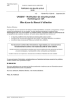 Notification de s&eacute;curit&eacute; produit