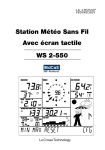 Manuel WS2-550 - Station