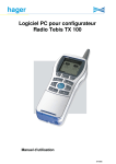 Logiciel PC pour configurateur Radio Tebis TX 100