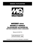 MODÈLE HHNG5 - Multiquip Inc.