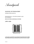 MANUEL D`UTILISATION LBWC-42SD