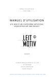 MANUEL D`UTILISATION