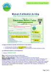 Manuel d`utilisation du blog