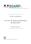 Service de dématérialisation du Boamp (acheteurs) (pdf