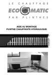 Notice de montage plinthes hydrauliques - Eco