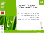 Les outils GES SCoT GES PLU et GES OpAm