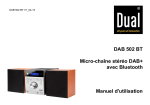 DAB 502 BT Micro-chaîne stéréo DAB+ avec Bluetooth Manuel d