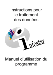 Instructions pour le traitement des données