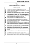 TORNADO T/A/LINE/SCOTT Instructions d`utilisation et d`entretien