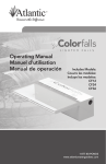 Operating Manual Manuel d`utilisation Manual de operaci&oacute;n