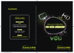 Manuel d`utilisation de la HD BOX MEMORY