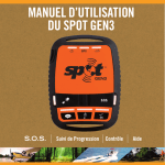 MANUEL D`UTILISATION DU SPOT GEN3