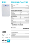 D 520 D&Eacute;SHUMIDIFICATEUR