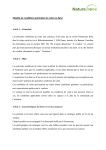 Mod&egrave;le de conditions g&eacute;n&eacute;rales de vente en ligne