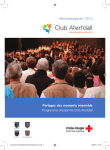 Partagez des moments ensemble Programme d`automne Club