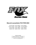 Manuel du propriétaire FOX FORX 2002