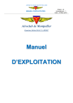 Manuel D`EXPLOITATION - Aéroclub de Montpellier