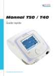 Monnal T50 - Guide rapide - Air Liquide Medical Systems