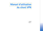 Manuel D`utilisation Du Client VPN