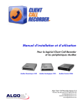 Algo CCR2050 Call Recorder - Algo Communication Products