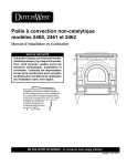 Po&ecirc;le &agrave; convection non-catalytique mod&egrave;les 2460, 2461 et 2462