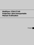 MultiSync LT84/LT140 Projecteur ultra