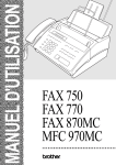 FAX 750 FAX 770 FAX 870MC MFC 970MC