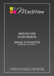 Mediview Web - Accès Médecin : Manuel d`utilisation