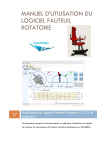 Manuel d`utilisation du logiciel Fauteuil Rotatoire