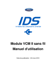 Module VCM II sans fil Manuel d`utilisation