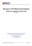 Récepteur GPS Bluetooth Globalsat Manuel d`utilisation du BT-368