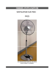 MANUEL D`UTILISATION VENTILATEUR SUR PIED PM35