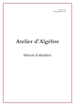Manuel d`utilisation