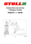 ROBUST F HDPM Instructions de service Chargeur frontal