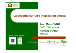 Risques et s&eacute;curit&eacute; sur une installation