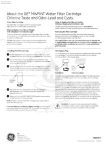 MWF Manuel d`utilisation - Filtre Frigo & Filtre à eau Réfrigérateur