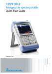 R&S FSH4/8 Analyseur de spectre portable