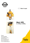 Mod. CPE - CMCO France