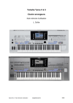 Yamaha Tyros 4 5 Aide Mémoire