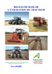 regles de base de l`utilisation du tracteur agricole